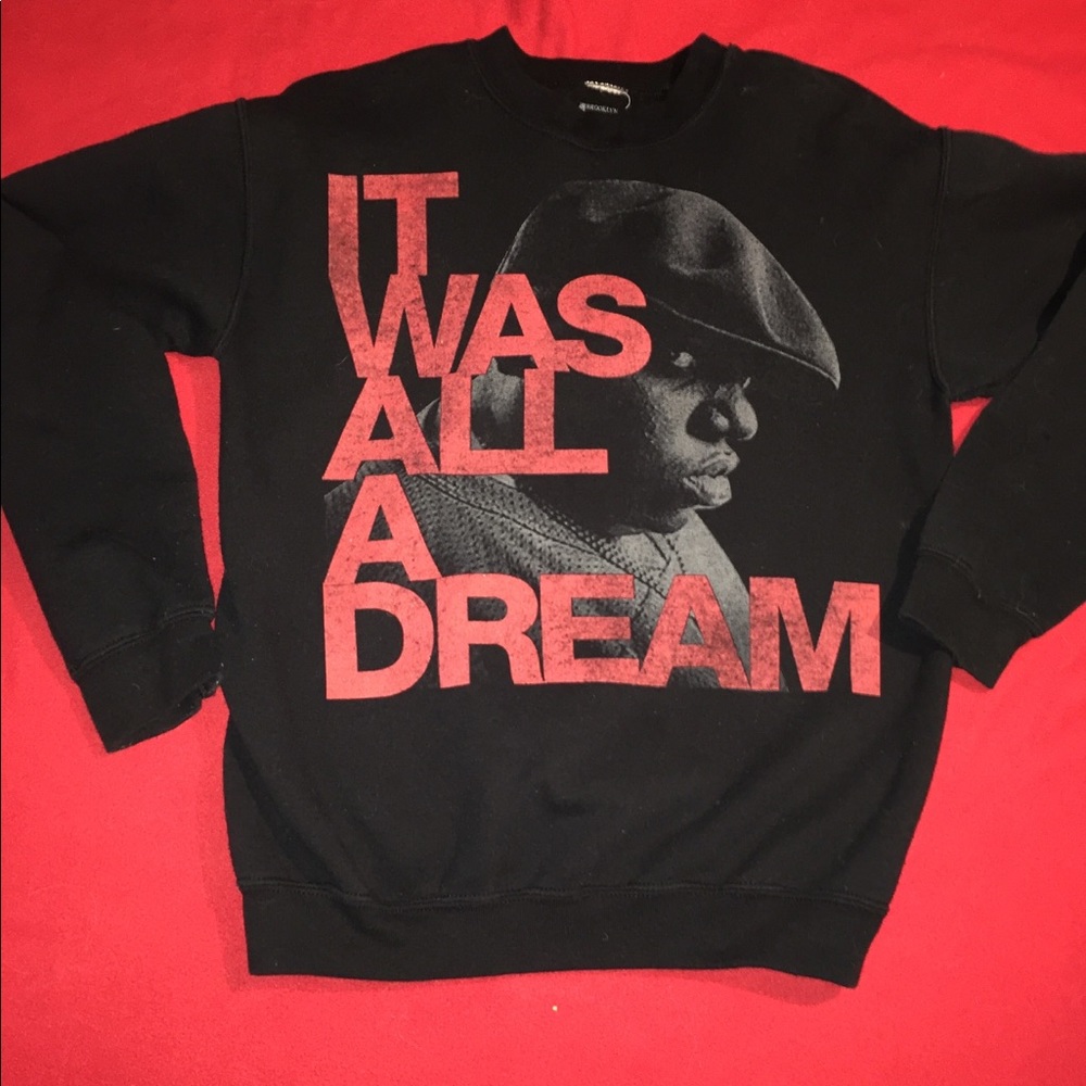Crew neck sweatshirt biggie smalls black size XS